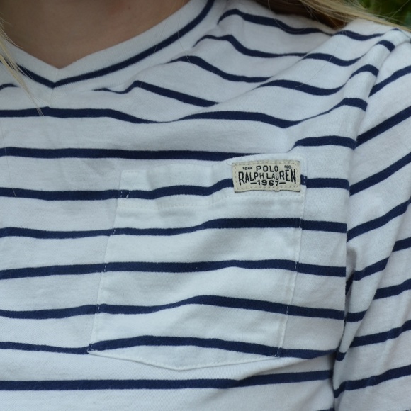 Purple Striped RL Tee - Picture 3 of 4